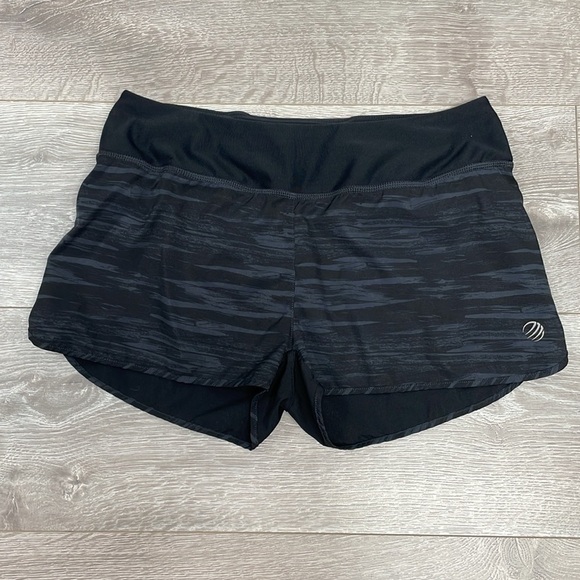 MPG Athletic Running Shorts Lined Black Gray Pink Zipper Pocket S - Picture 7 of 16